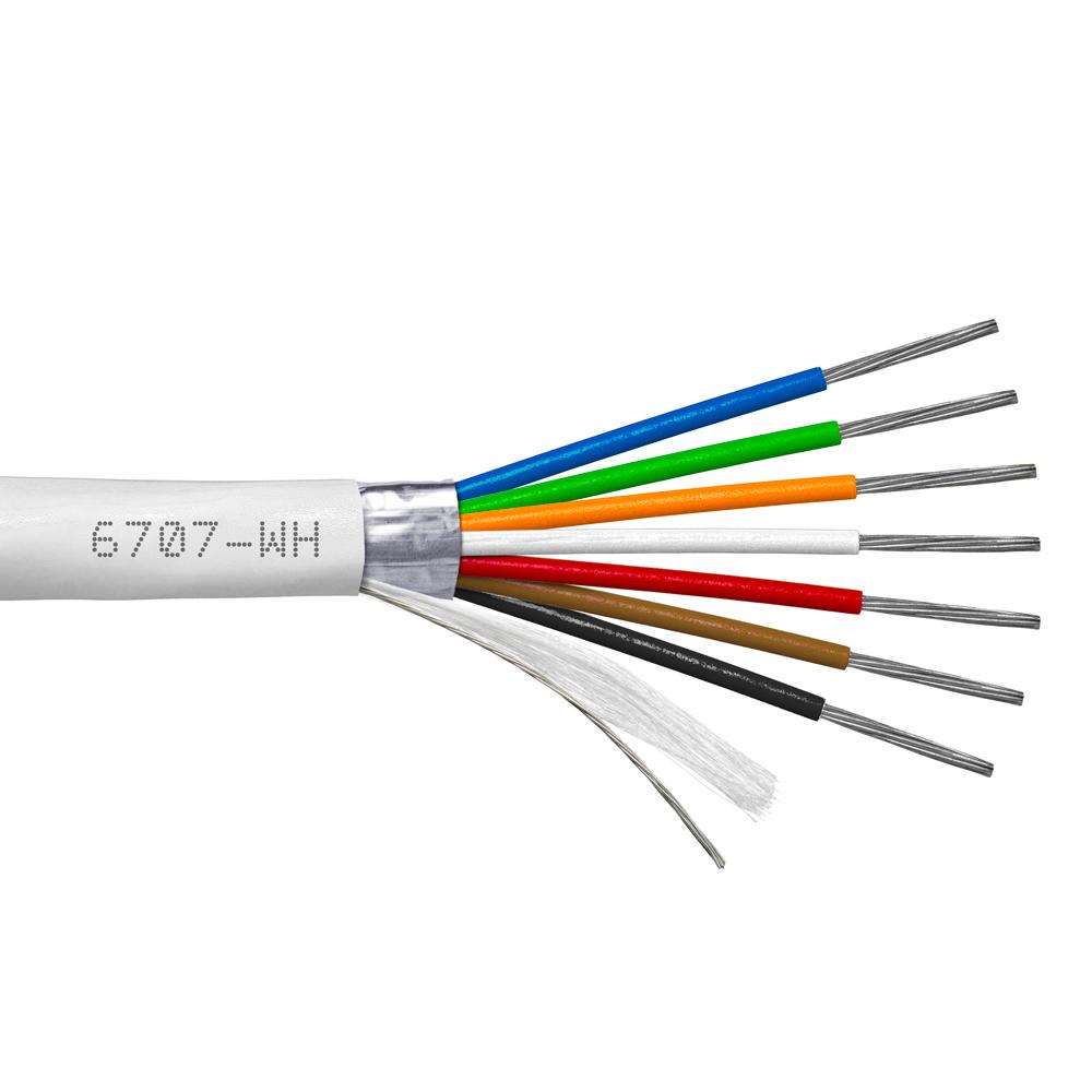 Provo Multi-Conductor 22-7c STR TC FL SH 105° C CSA FT4 UL RoHS – White JKT