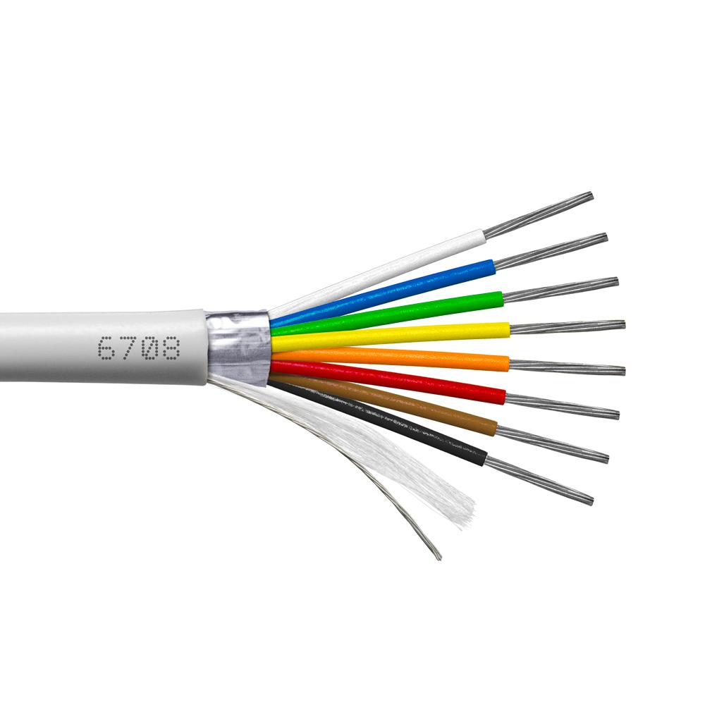 Provo Multi-Conductor 22-8c STR TC FL SH 105° C CSA FT4 UL RoHS – Grey JKT
