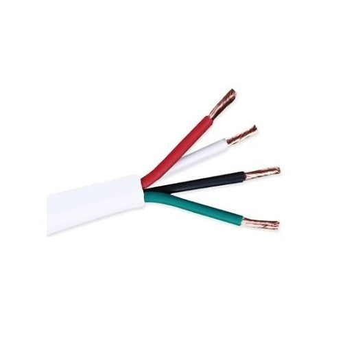 Paige 1U18042B5 18/4c Stranded, Non-Plenum, White Jacket, 500' Box