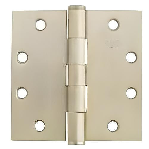 Schlage 5PB1 4.5X4 630 5-Knuckle Ball Bearing Full Mortise Hinge for Medium Weight Doors, Satin Stainless Steel