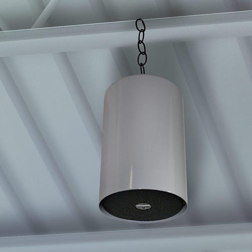 Valcom V-1015B-W Pendant Speaker, 5W, White