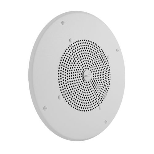 Valcom V-1020C One-Way 8\\" Round Ceiling 45 Ohms Speaker, White