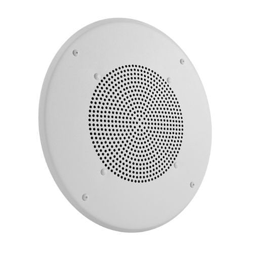 Valcom V-1060A Two-Way 8\\" Indoor Round Ceiling Speaker Talkback, White