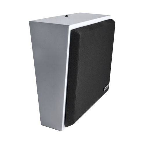 Valcom V-1071 Two-Way 8\\" Angled Metal Wall Speaker Talkback, Gray
