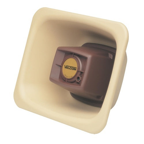 Valcom V-1080-BGE FlexHorn Self-Amplified Paging Compact Horn, 1-Way, 3W, Beige