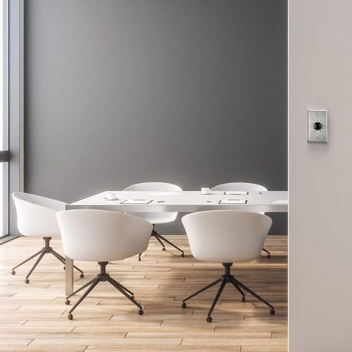 Valcom V-1092 Wall Mount Volume Control, Brushed Stainless-Steel Plate