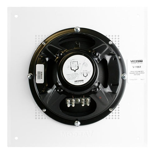 Valcom V-1961 8 Ohms Wall / Ceiling Square Speaker, Talkback