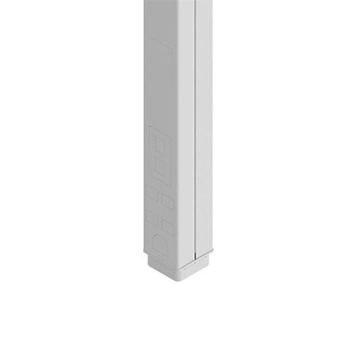 Wiremold 25DTC-4WH 25DTC Series Blank Steel Pole, 10\'L, TAA Compliant, White
