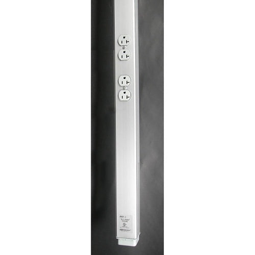 Wiremold AMDTP-4 Aluminum Tele-Power Pole, TAA Compliant