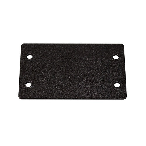Wiremold AV9004BK Blank Plate Double, Black, TAA Compliant