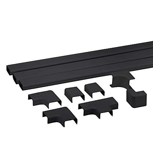 Wiremold C210BK CordMate II Kit, Perimeter-Based, Black