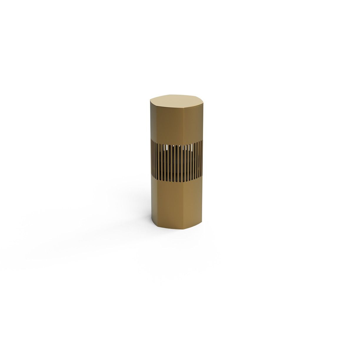 Luxury Bollard Spkr, 6in Sub, 360deg 4.5in 8hm/70v, Champagn