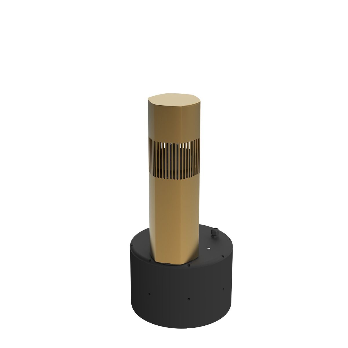 Luxury Bollard Spkr, 6in Sub, 360deg 4.5in 8hm/70v, Champagn