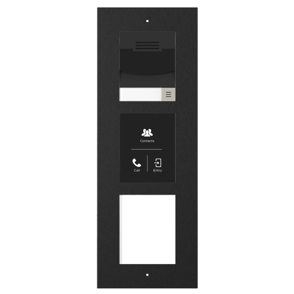 Control4® DS3 3-Module Touch Door Station - Flush Mount (Black)
