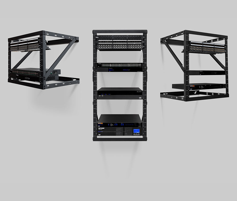 Strong™ Wall-Mount Expandable Open-Frame Rack | 8–22U