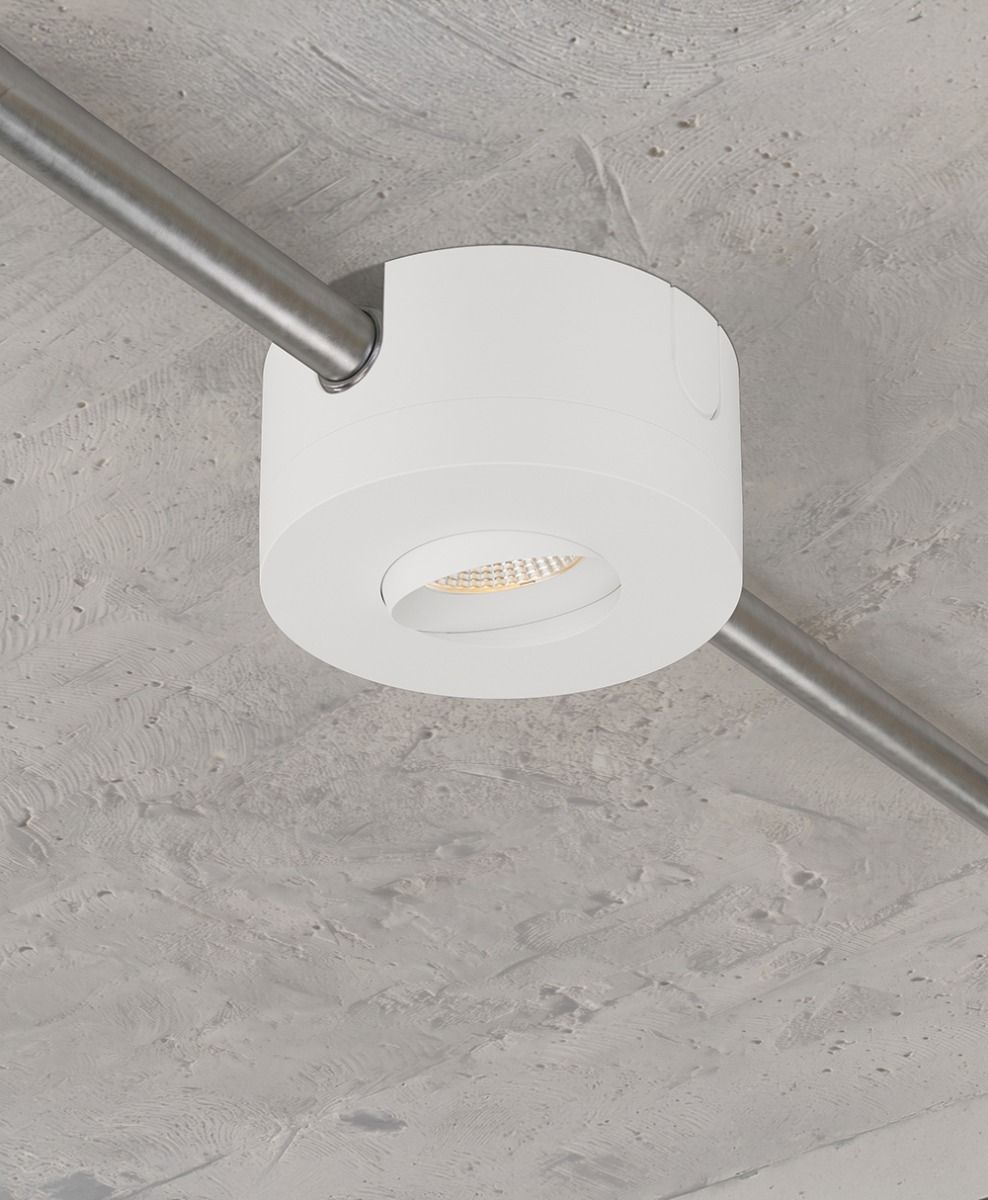 LUNA MULTI - 4in Gimbal, WH Surface Mnt, 900Lum, 10W, ColSel