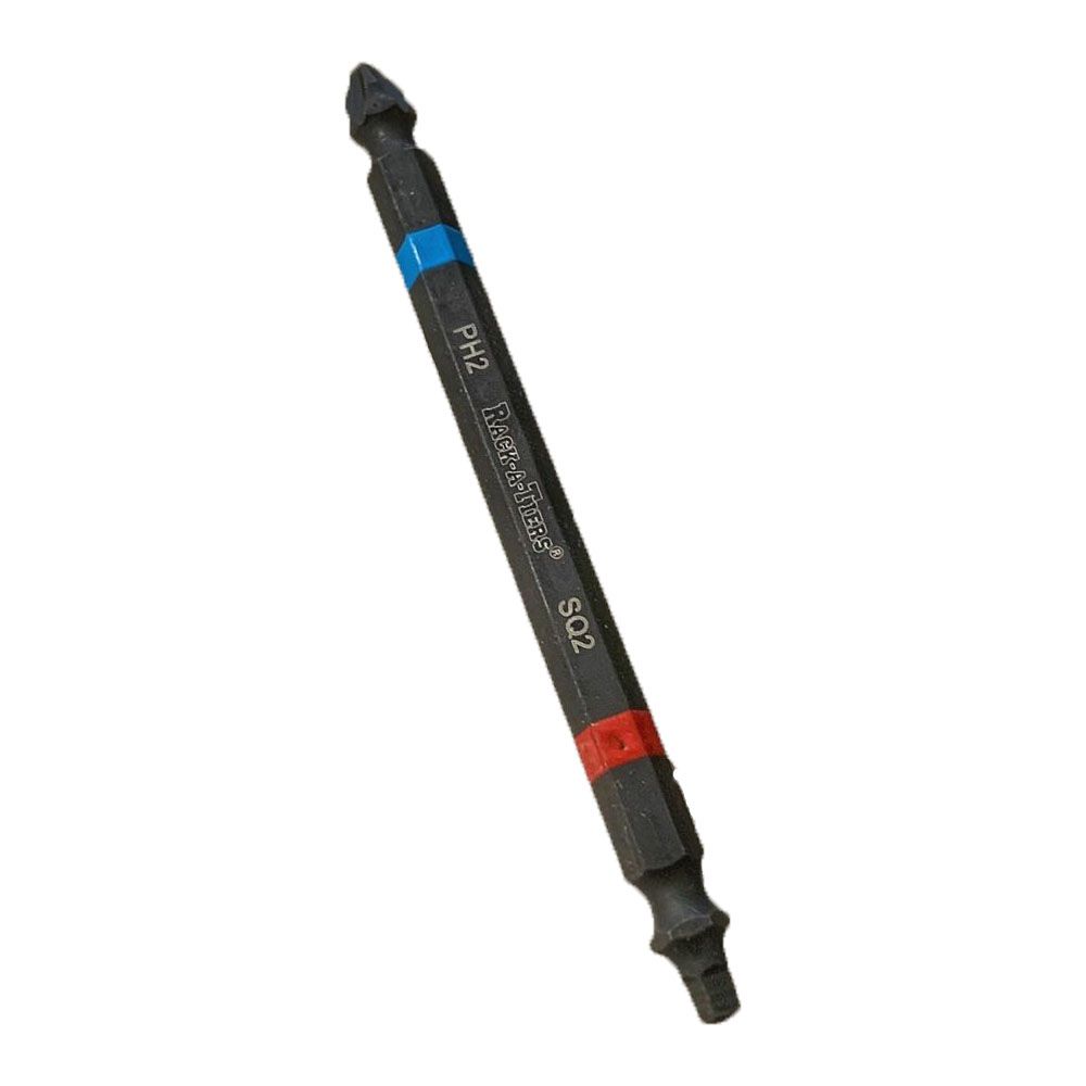 Impact Bit - Double Ended-Phillips #2 & Rob #2  x 4in -BL-RD