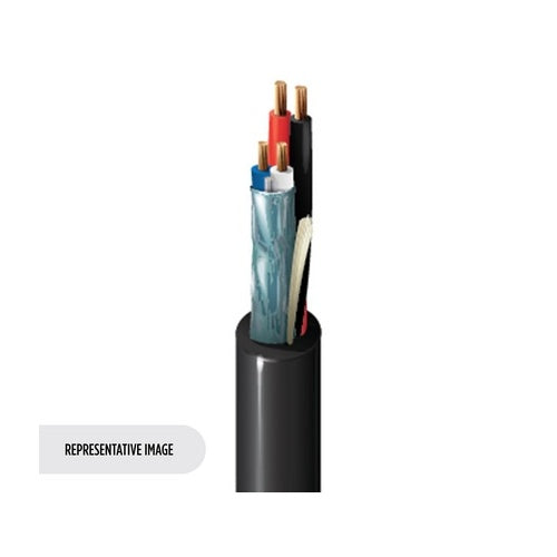 Belden 1392P 877Z1000 22/2 Stranded BC Shielded, 18/2 Stranded BC Unshielded Lighting and Automation Cable, Flamarrest, Plenum-CMP, 1000' (304.8m) ReelTuff Box, Natural