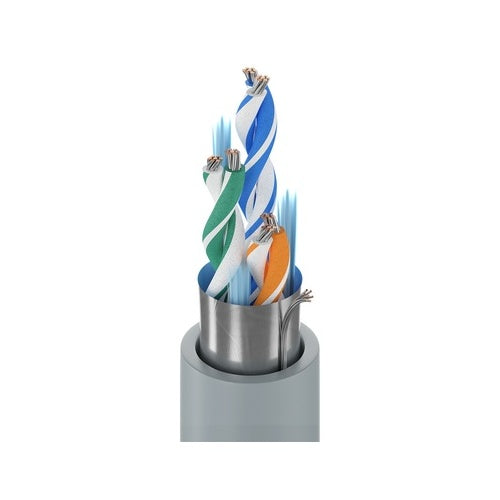 Belden 1420A 0601000 3-Pair 24 AWG RS-232/422 Multi-Pair Cable, Overall Foil Shield, PVC Jacket, Chrome