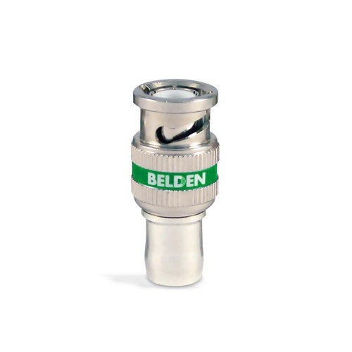 Belden 1695ABHD1 RG-6, 6GHz, HD, BNC, Plenum, 1-Piece Connector, Green