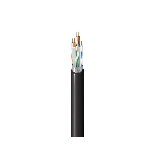 Belden 10GX52F 0081000 10GX Category 6A Enhanced Premise Horizontal Cable 625 MHz, 4-Pair, 23 AWG Solid BC Conductors, F/UTP Foil Shielded, Riser-CMR, PVC Jacket