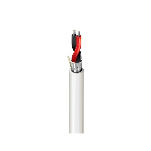 Belden 6500PE 009Z500 Security and Commercial Audio Cable Plenum-CMP, 2-22AWG, 500\' (152.4m), White