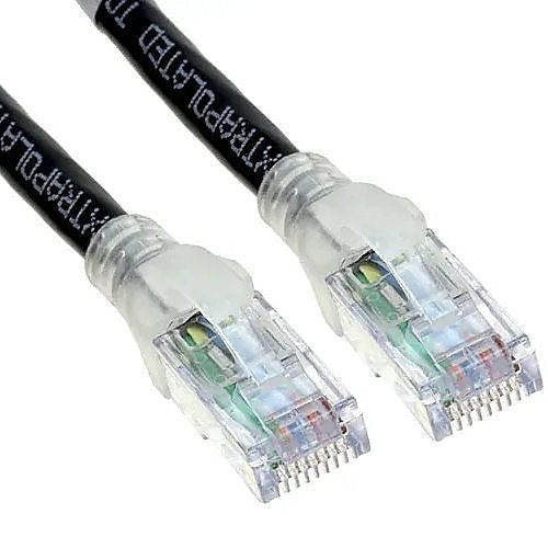 Belden CA21100015 10GX Shielded Modular CAT6A Patch Cord, Bonded-Pair, F/UTP, 24/4 Solid, Riser-CMR, 15\', Black