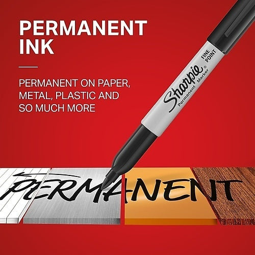 Sharpie 35010 Permanent Markers, Fine Point, Black, 36-Pack