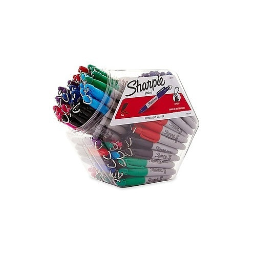 Sharpie 35111 Mini Permanent Markers, Fine Tip, Assorted, 72-Pack