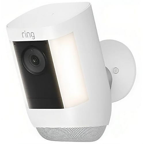 Ring Spotlight Cam Pro Battery Powered Motion Detection, Night Vision Camera, White (B09DRPDNC7)