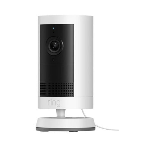 Ring Cam Plus with Plug-in Adapter, Outdoor, White (B0D4SGCZSW)