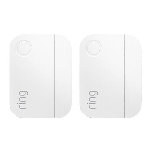 Ring Alarm Contact Window and Door Sensors, 2nd Generation, Indoor, Wireless, CR2032 Coin Cell Battery Powered, Z-Wave, 2-Pack, White (B07ZB2RNTW)
