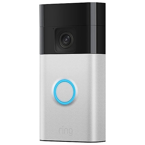 Ring Battery Doorbell with Head-to-Toe HD Video, Live View, Two-Way Talk and Motion Detection, Satin Nickel (B0BZWRJD79)