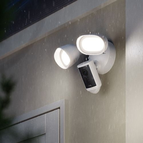 Ring Floodlight Cam Wired Pro, 2nd Generation, White (B0DYWNL1NJ)