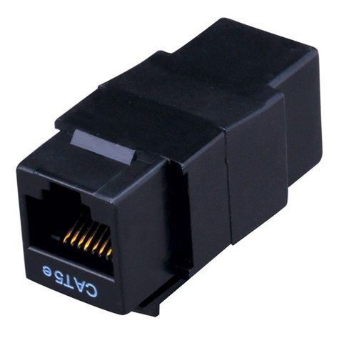 Keystone Cat5E and Cat6 In-Line Coupler (Dual RJ45)