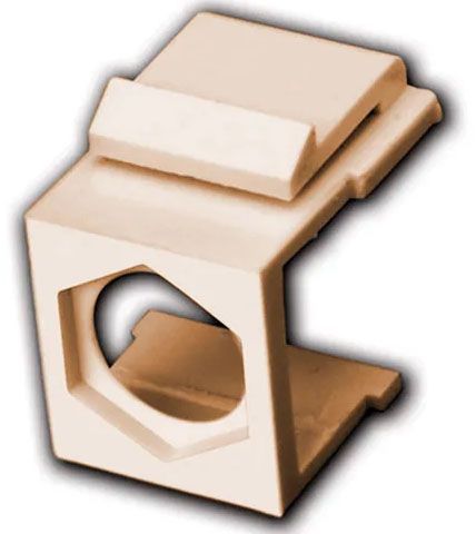 Blank Keystone Inserts- Ivory - Blank Hex (5 Pack)