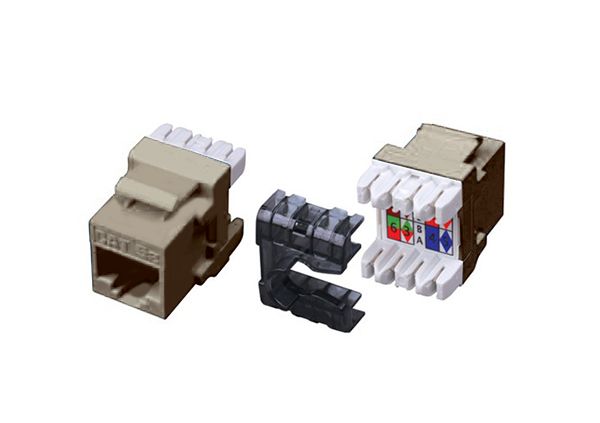 Category 5E 180 Degree Keystone Inserts- 8 Conductor & Lt. A