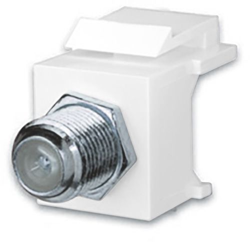F81 Keystone Inserts- F81 1 GHz Nickel & Color: White