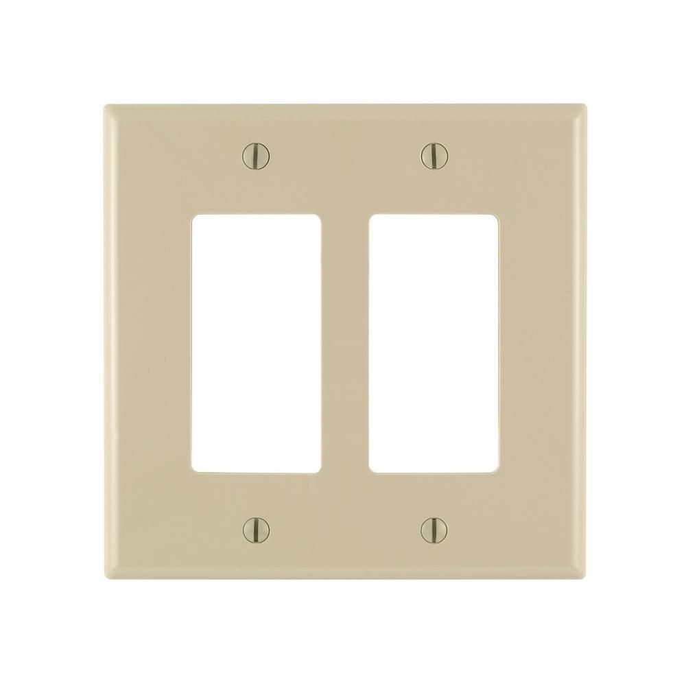Decor Style Face Plates- Dual & Ivory