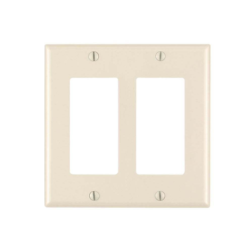 Decor Style Face Plates- Dual & Lt. Almond