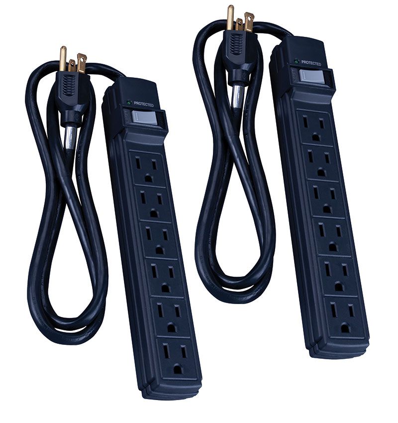 6-Outlet Surge Protector Strip