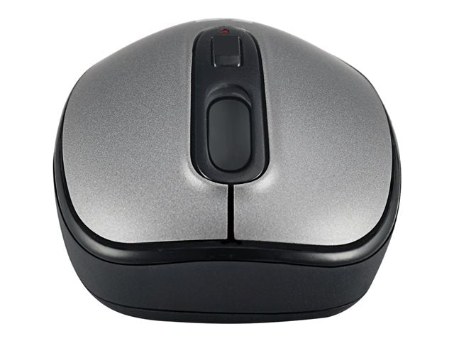 Adesso Mouse Wireless A10 Antimicrobial 3 Button up to 1600dpi PC/Mac - Black & Silver