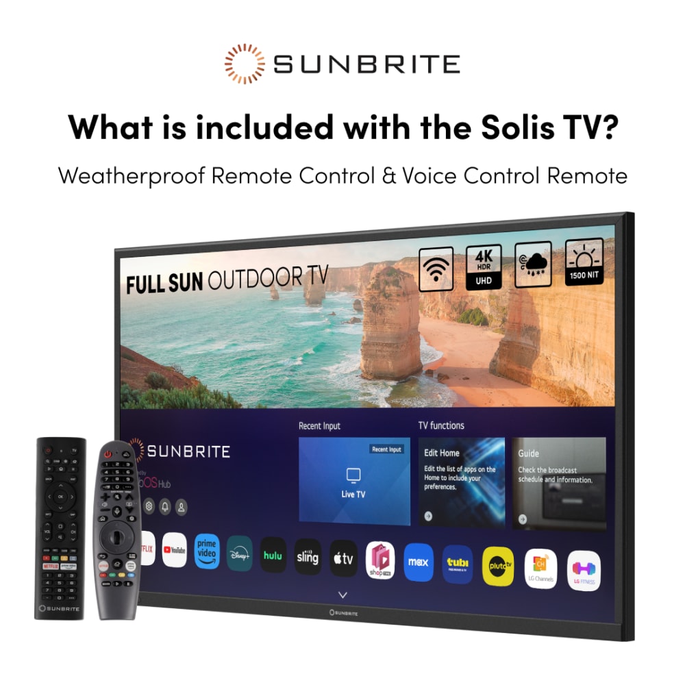 SunBrite Solis 4K Full-Sun Outdoor Smart TV - 75\\" (Black)