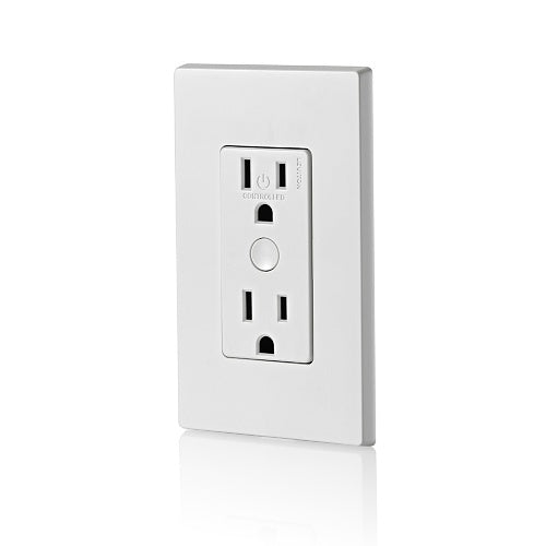 Leviton D215R-1BW Decora Smart Wi-Fi Tamper-Resistant Outlet