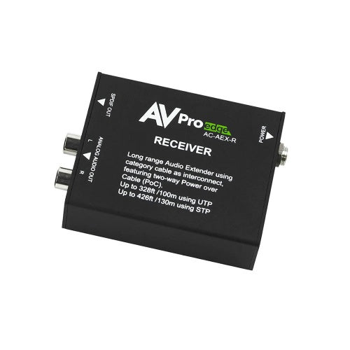 AVPro Edge AC-AEX-R Uncompressed Audio Receiver, 100m