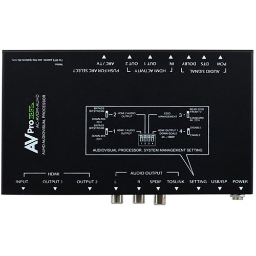 AVPro Edge AC-AVDM-AUHD 18Gbps 8-Channel Audio Down Mixer