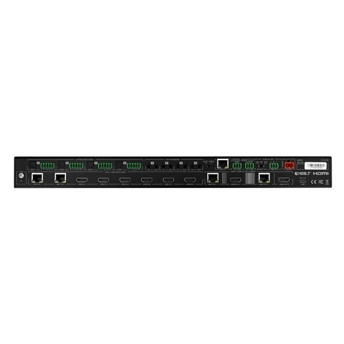 AVPro Edge AC-CX-84 ConferX 4K 8x4 Matrix Switcher with Instant Switching, 8-HDMI/2-HDBaseT Inputs to 2-HDMI/2-HDBaseT Outputs, 1U, Black