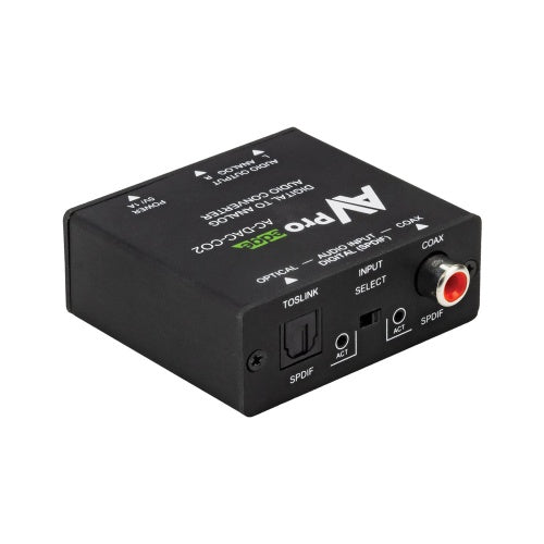 AVPro Edge AC-DAC-CO2 Digital to Analog Audio Converter, 24-Bit Conversion