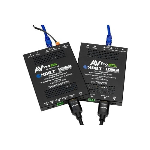 AVPro Edge AC-EX40-444-KIT 18Gbps HDBaseT Extender, HDMI 2.0, 40m