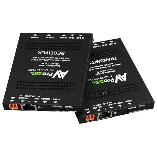 AVPro Edge AC-EX70-UHD-KIT 10Gbps HDBaseT Extender Kit, EDID Management, 70m